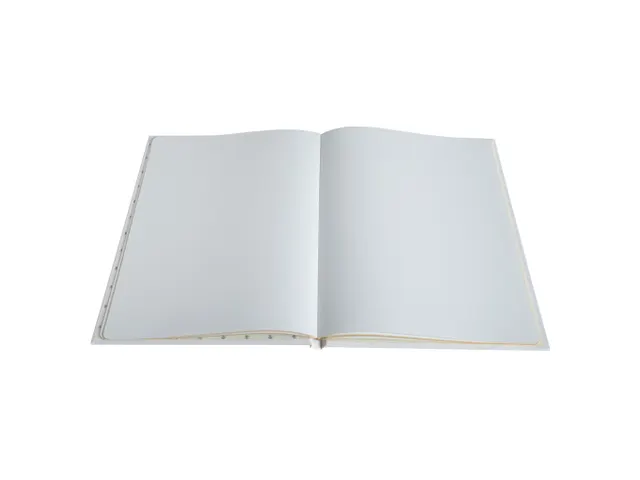 Livre d'or Balacron avec titre 100 pages blanches - 27x22 cm vertical