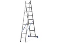 multifunctionele ladder 2x9 sporten balk L 2 6-4 35m aluminium