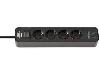 Stekkerdoos Brennenstuhl Ecolor 4 voudig inclusief 2 USB C 1.5 meter z - 2