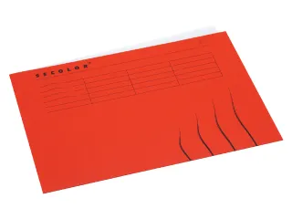 Vouwmap Secolor A4 gelijk 225gr rood - 1