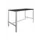 Domino Basic statafel 140x80cm 110cm houtprint schaduw 25mm alu