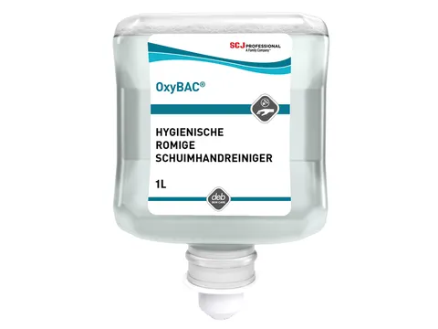 Handreiniger SCJ Oxy Bac Foam Wash antibacteriëel parfumvrij 1000ml