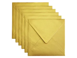 Envelop Papicolor 140x140mm Hagelwit Gegomd - 2