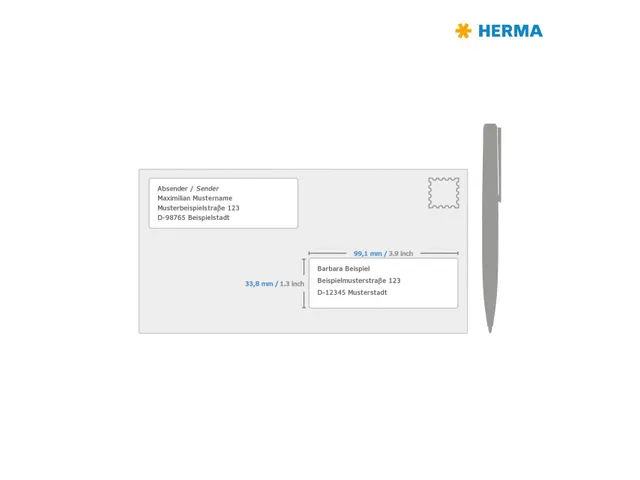 HERMA 10309 Verwijderbare Adresetiket A4 99,1x33,8mm Wit 1600 stuks