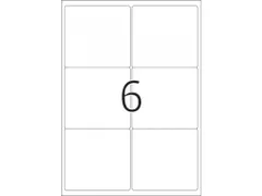 HERMA 10317 Verwijderbare Adresetiket A4 99,1x93,1mm Wit 600 stuks