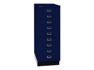kantoor-ladekast HxBxD 940x349x432mm 9 laden romp oxfordblauw staal - 3
