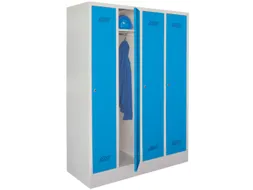 locker,HxBxD 1850x1200x500mm,4vak,vak B 300mm,RAL7035,front RAL5010