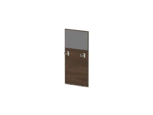 baliepaneel bureau aanbouw links 600mm NV bruin hickory BN8078-grijs