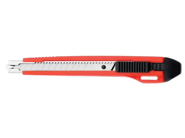 Snijmes Westcott premium 9mm met schuifsluiting rood