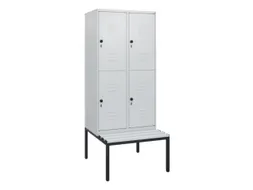 Dubbeldekse dekenkist,HxBxD 1950x800x815mm,2x2vak.,vak B 400mm