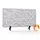 Akoestisch Bureaupaneel met patroon uitsnede 60x120cm Lichtgrijs