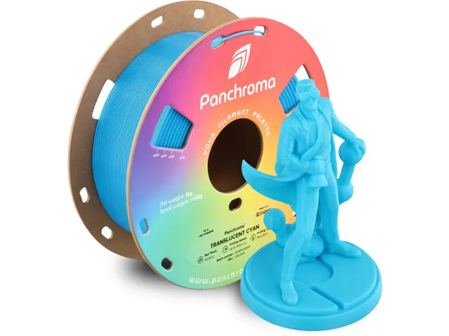 PLA Translucent 1,75mm Cyaan 1kg Panchroma 3D Filament