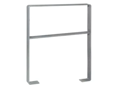 fietsbeugel,L 800mm,staal vuurverzinkt,plat staal,m. kniebuis