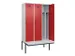 locker met bank,voor scheiding van kleding,HxBxD 2120x1200x815mm,3vak