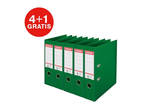 Ordner Esselte Vivida No.1 multipack 75mm A4 5 stuks groen