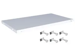 legbord,v. magazijnstelling,BxD 1000x600mm,vakl. 350kg,staal,RAL7035