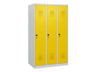 schoollocker,HxBxD 1530x900x500mm,3vak,vak B 300mm,draaigrendel - 2