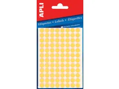 Apli Ronde Etiketten Ø8mm Fluorgeel