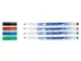 Viltstift Bic Velleda 1721 whiteboard rond fijn assorti set à 4 stuks