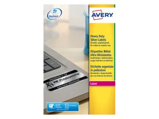 Inventaris etiketten Avery L6013-20 A4 210x297mm Zilver 20 stuks - 5