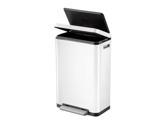 X-Cube pedaalemmer 30 Liter Wit Mat RVS - 2