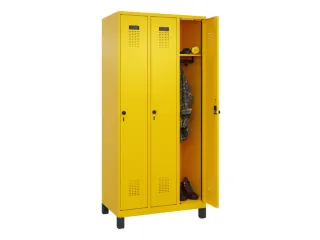 locker,HxBxD 1950x900x500mm,3vak,vak B 300mm,draaigrendel,voeten - 1