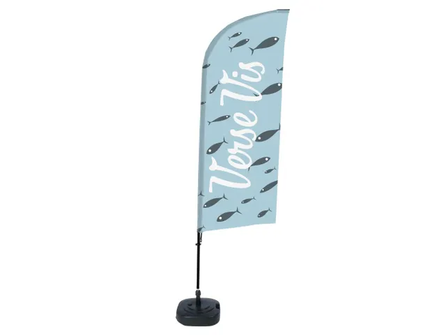 Horecavlag Alu Wind complete set "Verse Vis" ECO printmateriaal