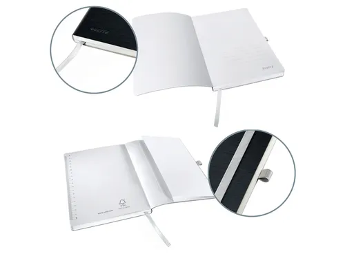 Notitieboek Leitz Style A5 lijn 160pag zwart