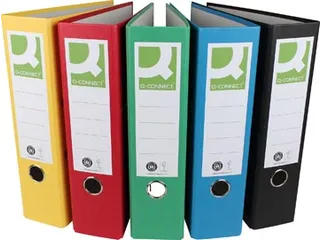 Ordner A4 uit Recycolor papier 80mm assorti - 1