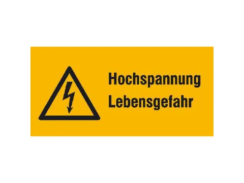 waarschuwings-combibord,v. binnen/buiten,Hoogspanning levensgevaar,PVC