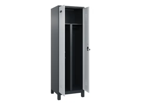 PBM-locker,HxBxD 1950x600x500mm,2vak,vak B 300mm,draaigrendel