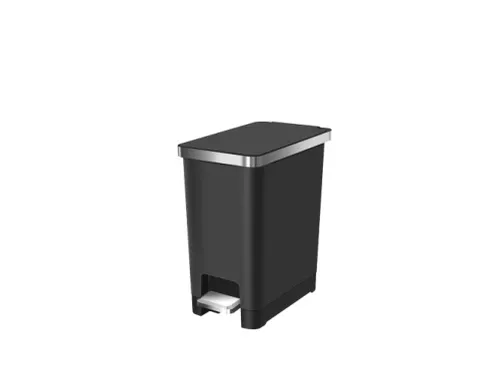 Hana Slim 1 Pedaalemmer 10 Liter Zwart