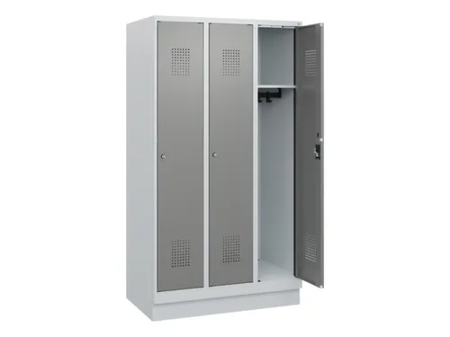 schoollocker,HxBxD 1630x900x500mm,3vak,vak B 300mm,cil.-slot,sokkel