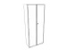 Vitrinekast Hxbxd 2140x860x450mm 5 Oh Wit