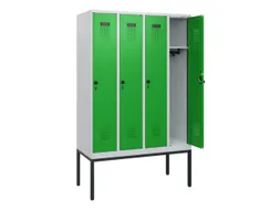 schoollocker,HxBxD 1950x1200x500mm,4vak,vak B 300mm,draaigrendel