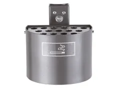 Asbak Binnen/Buiten Wandmontage 2 liter 135x 200mm Halfrond Antraciet