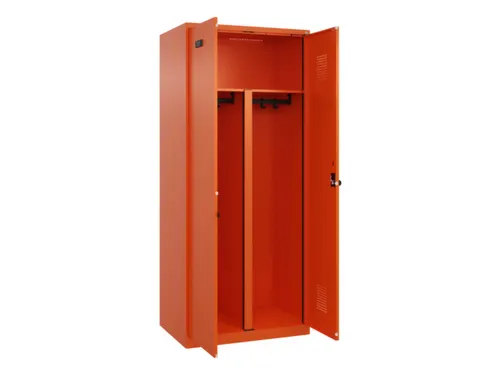 PBM-locker,HxBxD 1850x800x500mm,2vak,vak B 400mm,draaigrendel