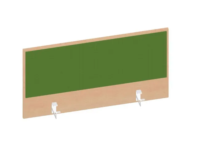 baliepaneel,v. bureau,aanbouw achter,B 1000mm,NE-esdoorn,BN7048-groen