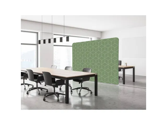 Scheidingswand Textiel 200x150cm Hexagon Groen