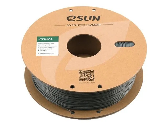 eSUN 3D printer Filament eTPU-95A 1,75mm Grijs 1kg