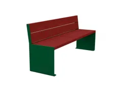 zitbank,B 1800mm,3latten,hout-zitting Mahonie,zitting H 450mm