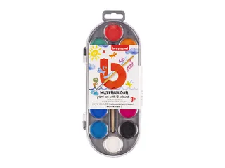 Verfdoos Bruynzeel Kids 12 kleuren waterverf - 4
