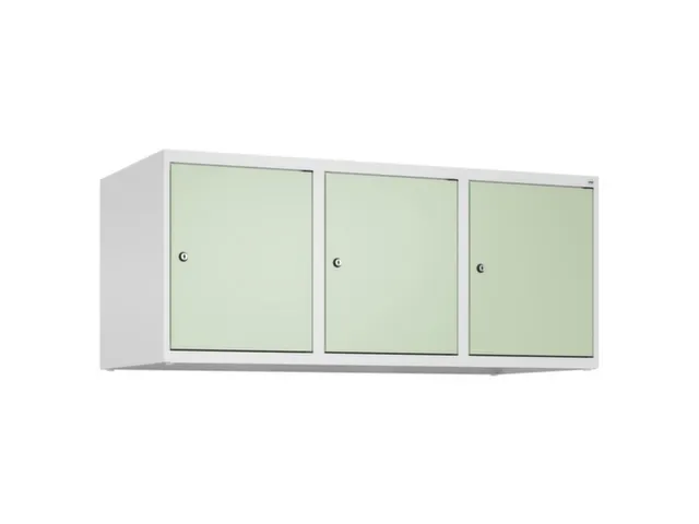 opzetkast,v. locker,3vak.,vak B 400mm,HxBxD 500x1200x500mm