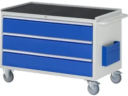 gereedschapswagen 795x1145x650mm metaalblad 450kg 3 laden RAL5010
