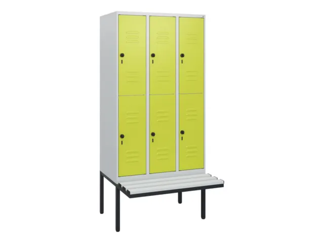 Dubbeldekse dekenkist,HxBxD 1950x900x815mm,3x2vak.,vak B 300mm