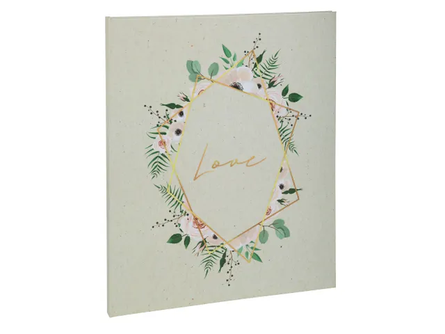 Gastenboek 100p. gou d 27x22cm CHAMPÊTRE