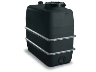 Opslagtank Ruimtebesparend Pe Hxlxb 1400x1400x720mm 1100 Liter Zwart - 1