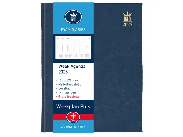Agenda 2027 Ryam Weekplan groot letter 7d/2p ass
