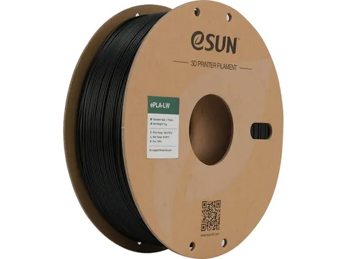 eSUN 3D printer Filament ePLA-LW 1,75 mm Zwart 1kg