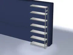 systeemstelling,aanbouwveld,HxBxD 3000x1310x435mm,vakl. 215kg